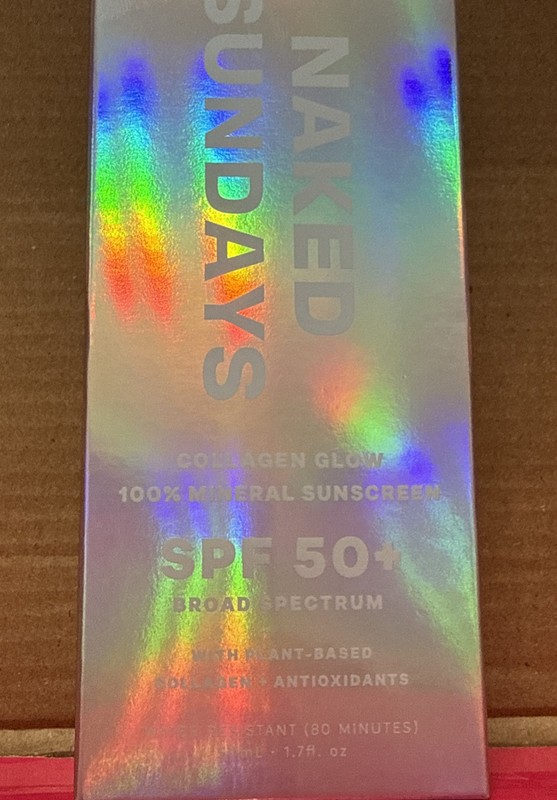 NEW Naked Sundays Collagen Glow SPF 50+ Mineral Sunscreen. Exp: 05/2026. 50ml