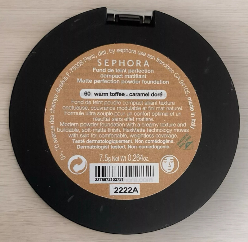 Lot of 2 ~ Sephora Matte Perfection Powder Foundation ~ 60 Warm Toffee ~ SEALED gallery