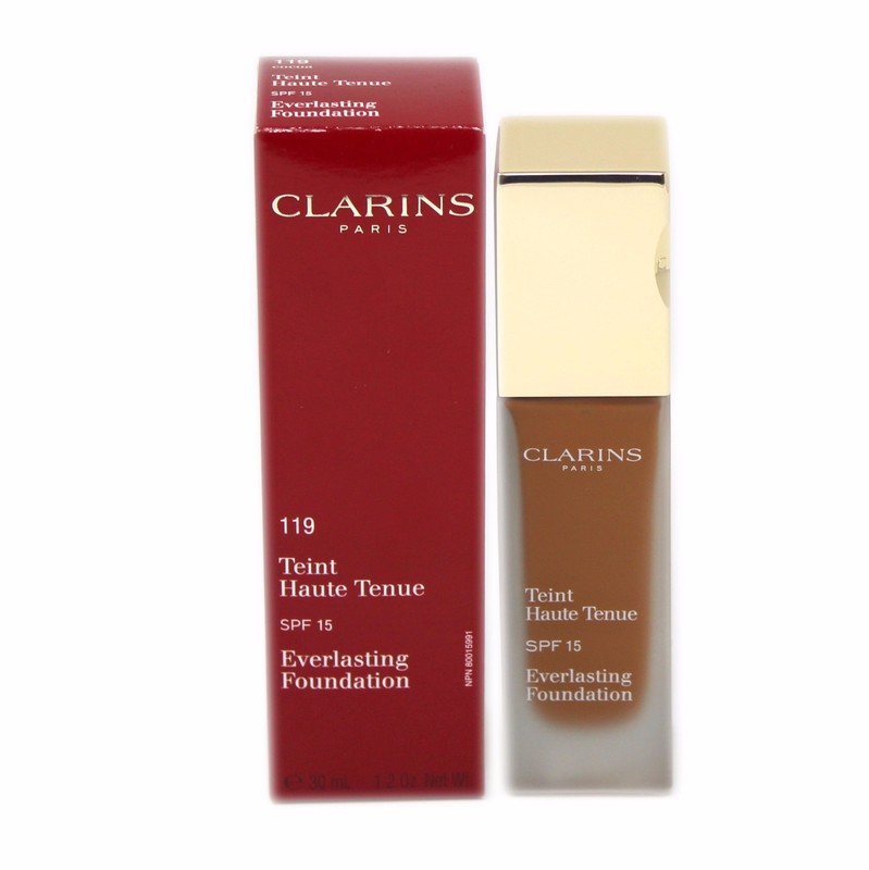 CLARINS EVERLASTING FOUNDATION SPF 15 TITANIUM DIOXIDE-SUNSCREEN 30ML #119-COCOA