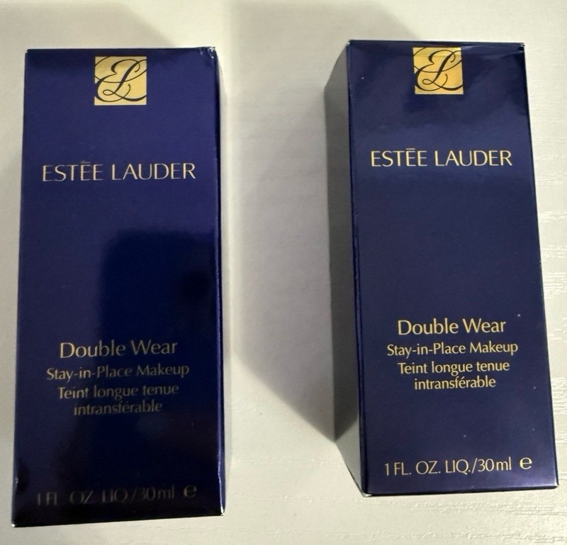 Estee Lauder Double WearStay-in-Place Foundation shades Buff and Fresco