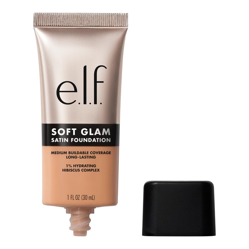 e.l.f. Soft Glam Foundation, Medium Coverage, Long-Lasting Buildable Foundat…