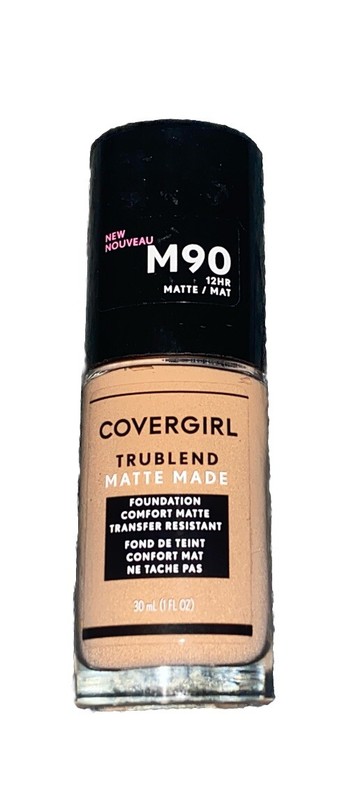 CoverGirl TruBlend Matte Made Liquid Foundation, Perfect Beige #M90. 1 Item