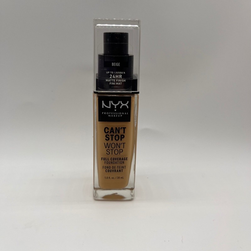 NYX Foundation Can’t Stop Won’t Stop Full Coverage 1oz Beige Womens