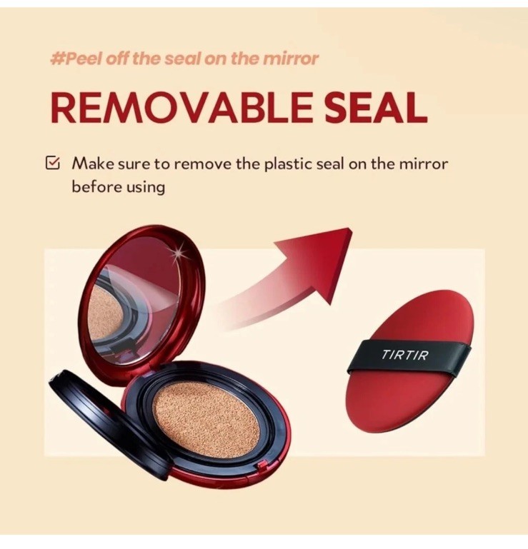 TIRTIR Mask Fit Red Cushion Face Cream 23N Sand (0.63 Fl Oz) BRAND NEW gallery
