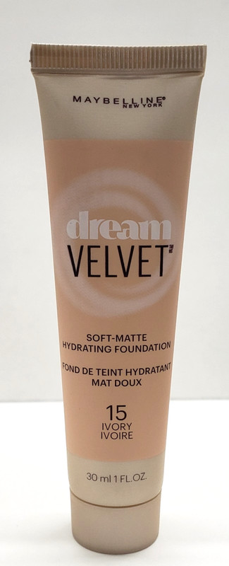 NEW Maybelline Dream Velvet Soft-Matte Hydrating Foundation-15 IVORY