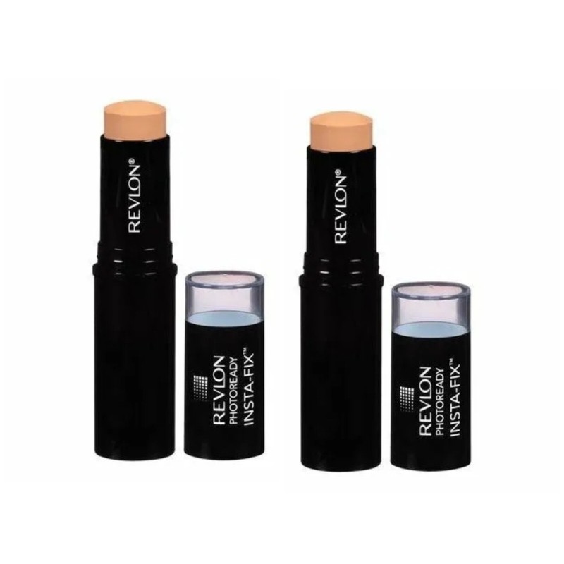 Revlon Photoready Insta-Fix Makeup 160 Medium Beige 0.24oz./6.8g New Lot Of Two