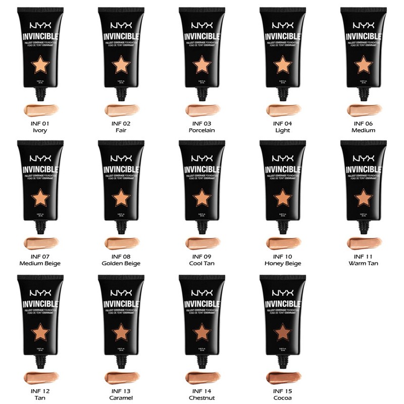 1 NYX Invincible Fullest Coverage Foundation «Pick Your 1 color»*Joy’s cosmetics