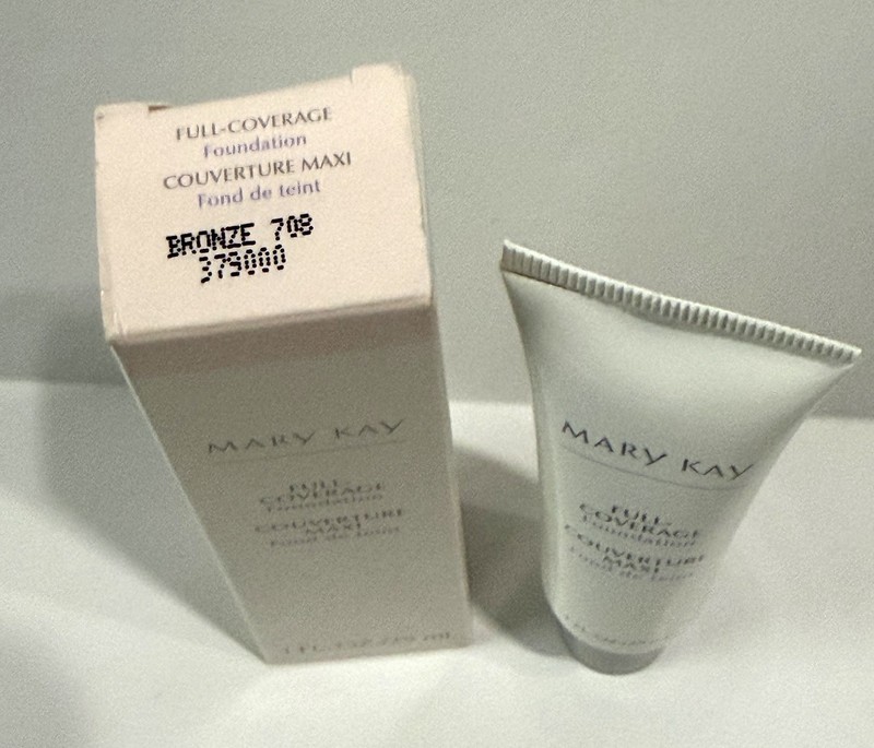 Mary Kay Full Coverage Foundation 1 Fl Oz Bronze 708 379000 Grey Cap NEW IN BOX gallery