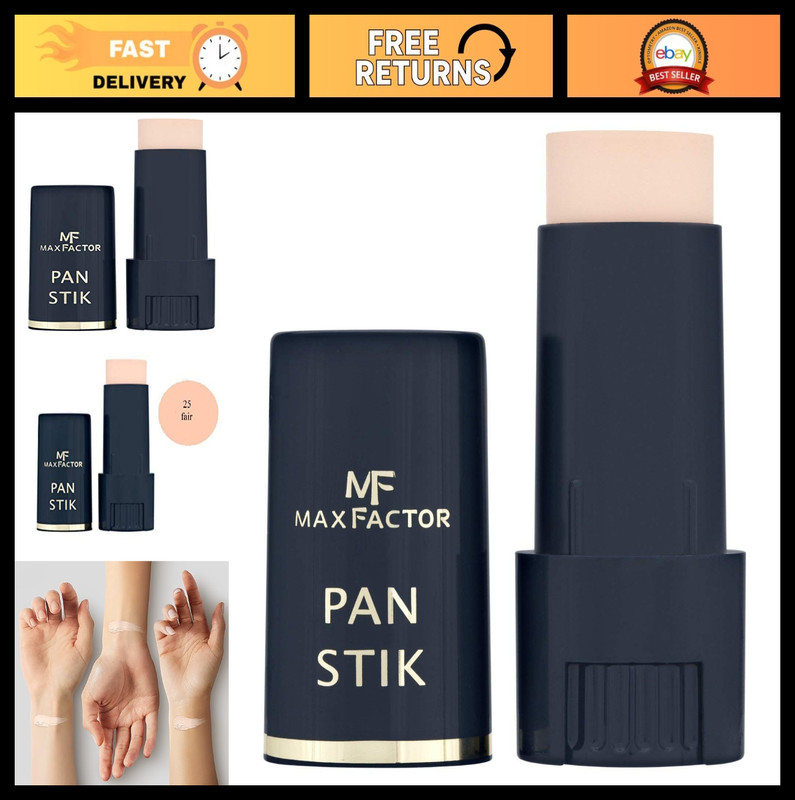 Panstik Foundation 25 Fair – Creamy Coverage, Long-Lasting, 3 Pack Makeup