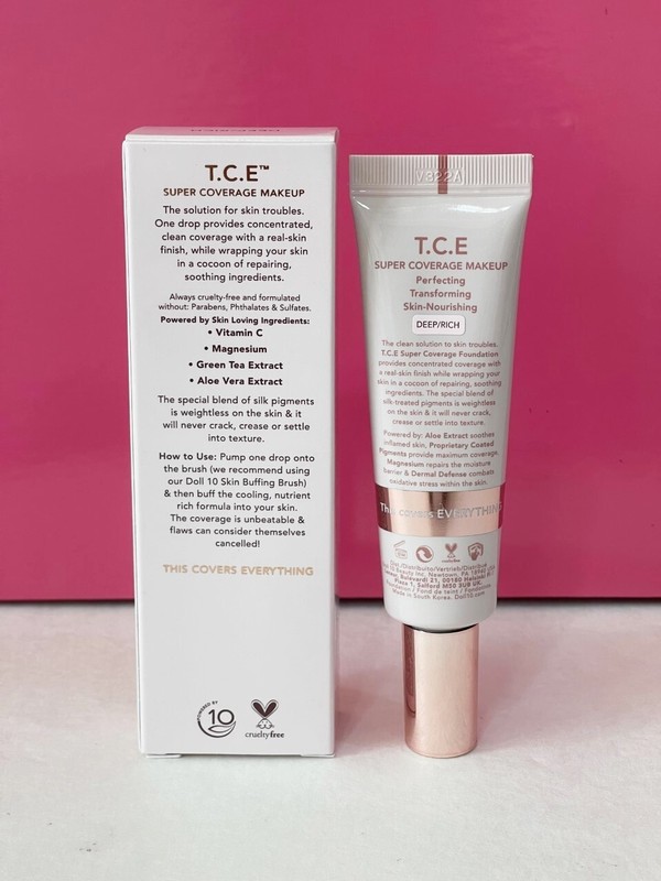 Doll 10 T.C.E Super Coverage Makeup 1 fl.oz./ 30 ml. New in box - Deep/Rich gallery