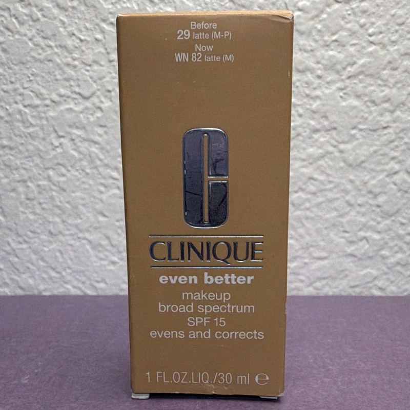 Clinique Even Better Makeup Foundation Broad Spectrum SPF 15 WN 82 Latte 1 fl oz