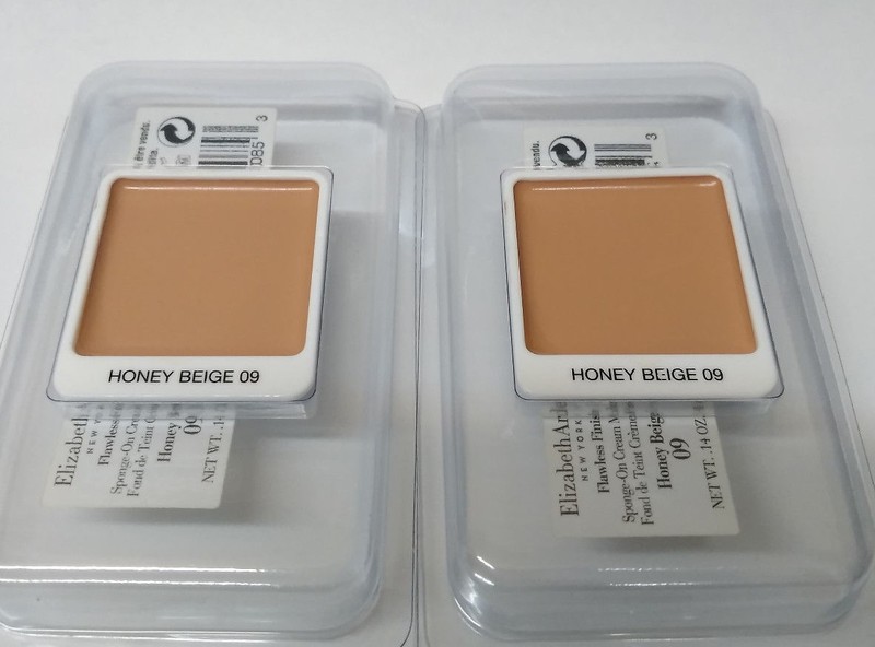 2 Elizabeth Arden Flawless Finish Sponge-on Cream Makeup Honey Beige 09 Tester