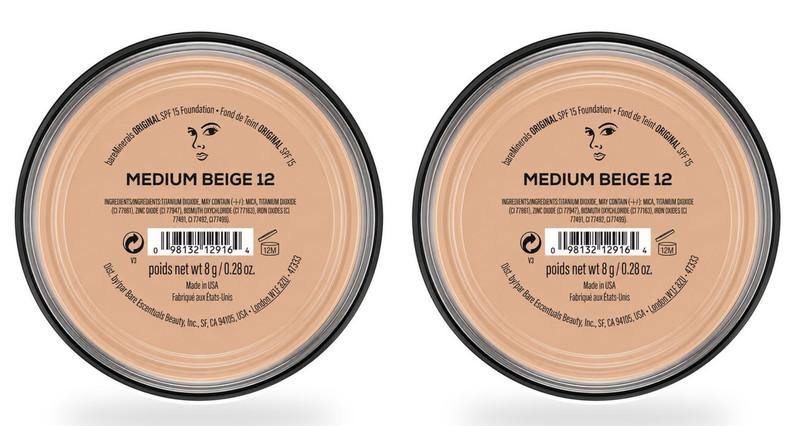 bareMinerals Original Foundation SPF 15 Medium Beige 12 8g x2 Loose Powder New