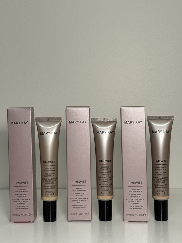 Mary Kay TimeWise 3D Foundation Tube 1 oz, Matte or Luminous Finish