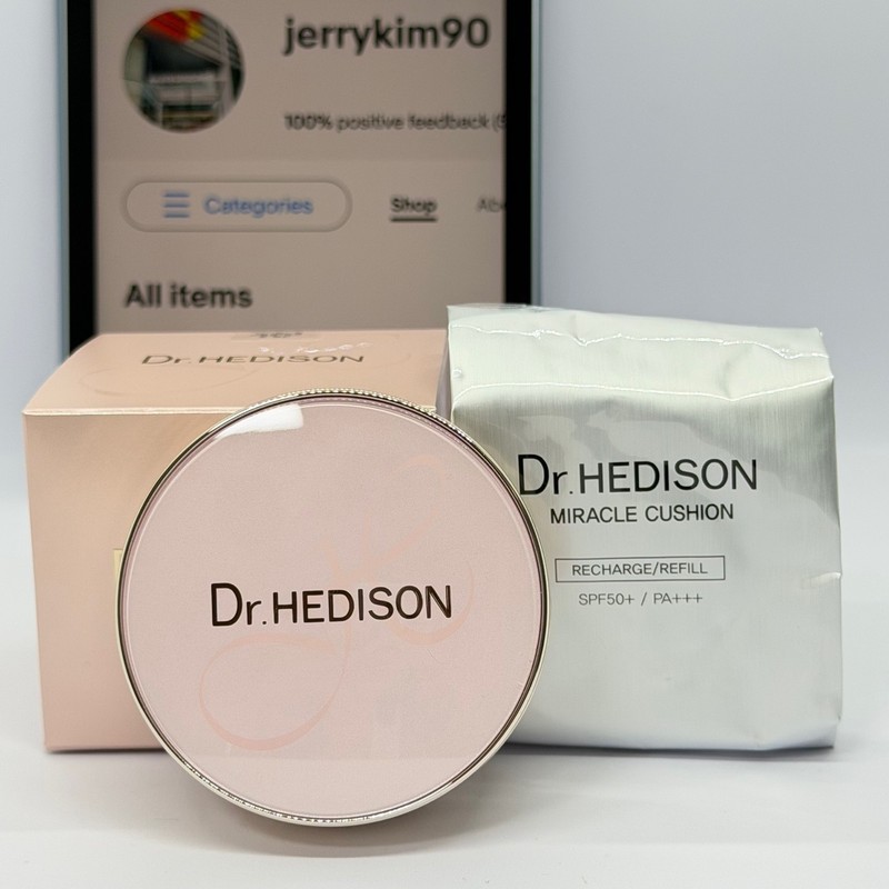 Dr.HEDISON Miracle Cushion No.21 Light Beige 15g + Refill 15g SPF50+ PA+++ NEW
