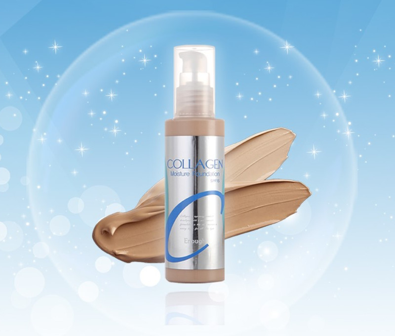 Enough Collagen Moisture Foundation SPF15 Korean Seller 100ml 3.38oz +Tracking gallery