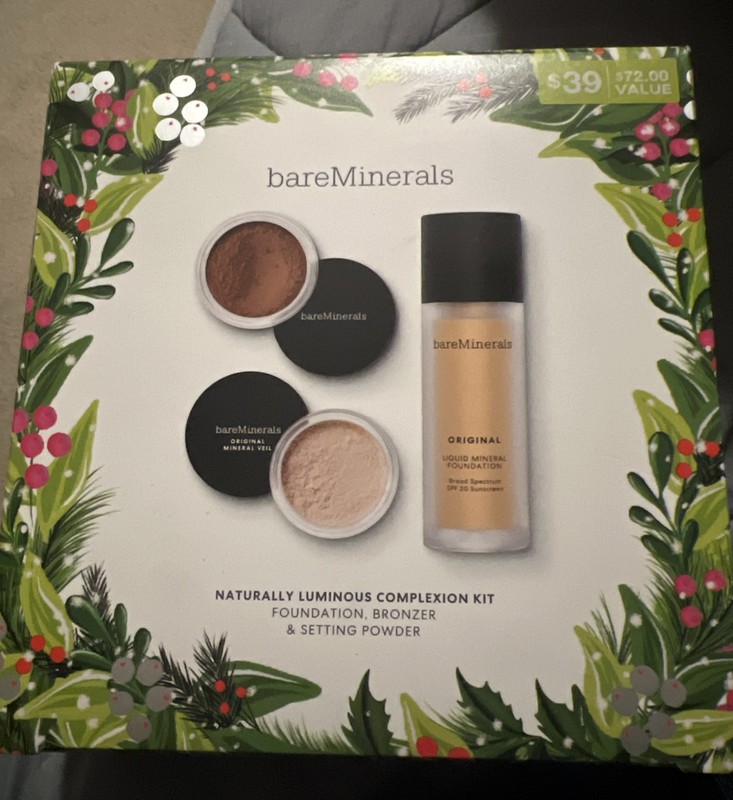 BARE MINERALS NATURALLY LUMINOUS COMPLEXION KIT FAIRLY MEDIUM #05 LOOSE,LIQU NIB
