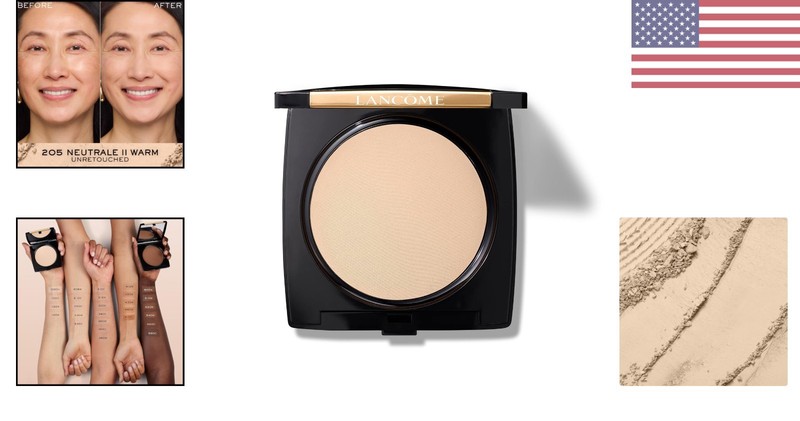 Luxury Dual Finish Powder Foundation - Natural Sheer-to-Full Coverage, 205 Warm gallery