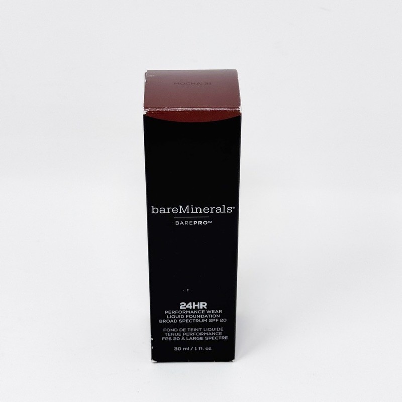 BareMinerals BarePro MOCHA 31 Performance Wear Liquid Foundation 1 oz. NEW