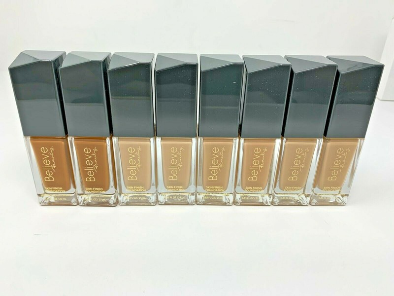 Lot of (2) Believe Beauty Skin Finish Foundation Medium To Full Coverage Makeup