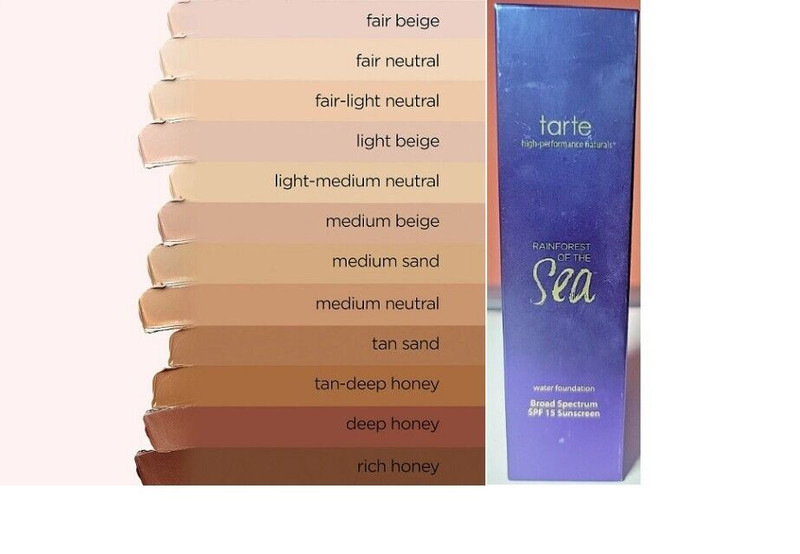 Tarte Rainforest Of The Sea Water Foundation SPF 15, SHADE: LIGHT MEDIUM HONEY