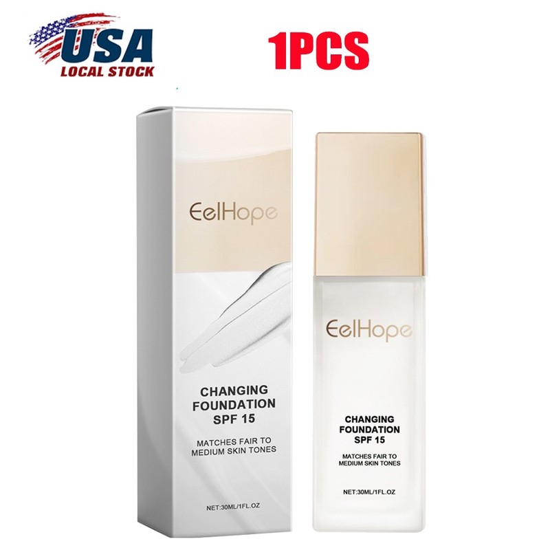 1-3PCS Color Changing Foundation – Lightweight, Matte & Hydrat