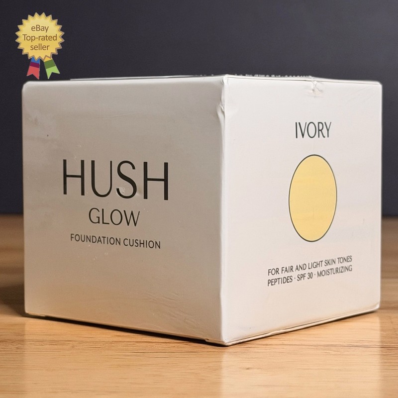 NEW Hush Glow Foundation Cushion IVORY MH3220 (.63 oz / 18g) Exp 10/2030- SEALED