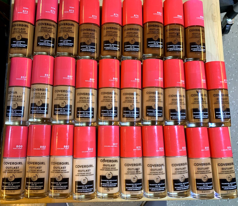 Covergirl Outlast Liquid Foundation (Lot of 29) Various Shades Free Ship #30