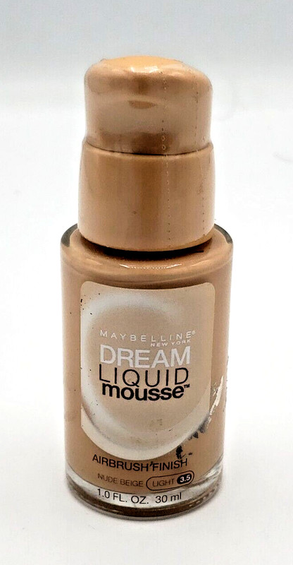 NEW Maybelline Dream Satin Mousse Foundation Makeup- Nude Beige LIGHT 3.5