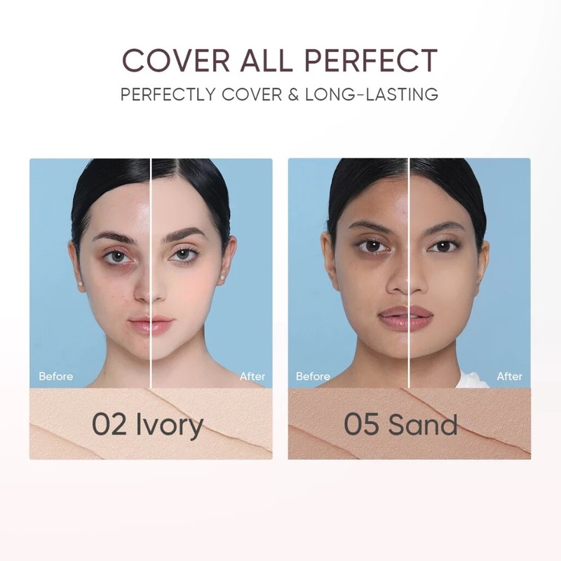 SKINTIFIC Cover All Perfect Cushion Long-lasting 24H Foundation SPF35 PA++ gallery