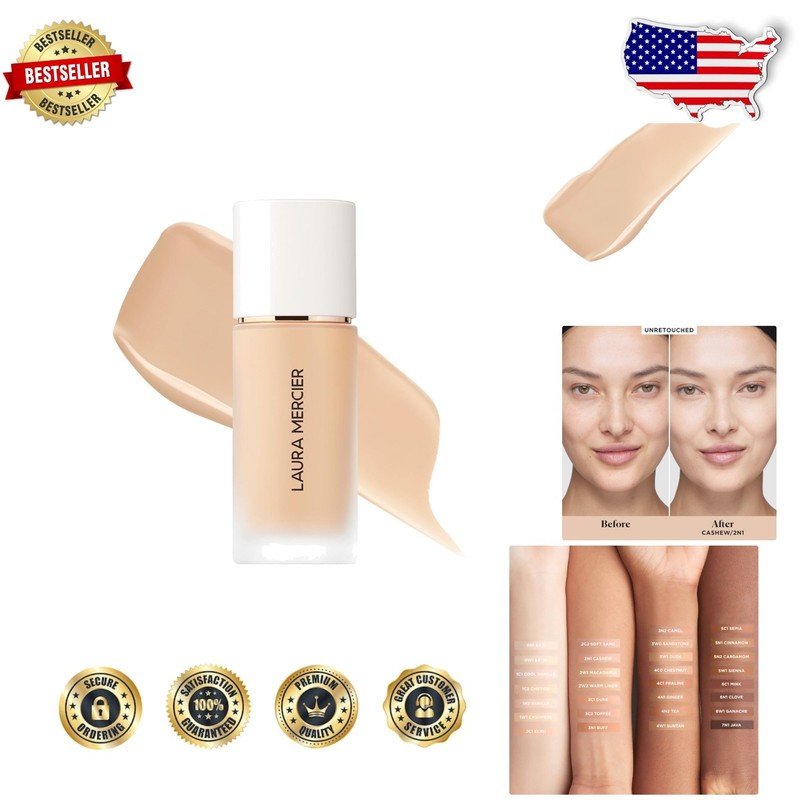 Real Flawless Foundation 2N1 Cashew – Medium Coverage, Cake-Free, 12 Hour Wear