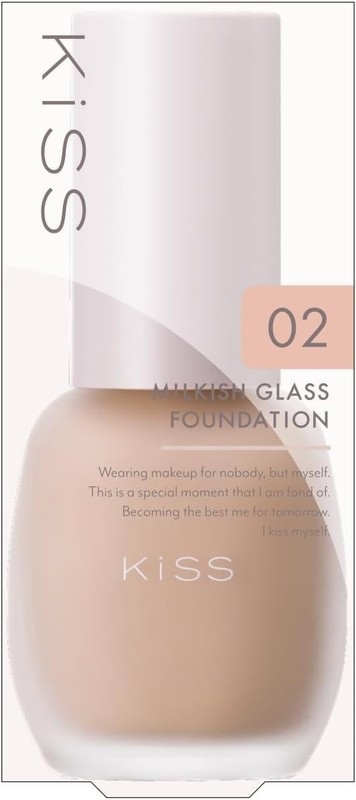ISEHAN KiSS Milkish Glass Foundation 30g 02 Pink Beige SPF34 PA++ Unscented