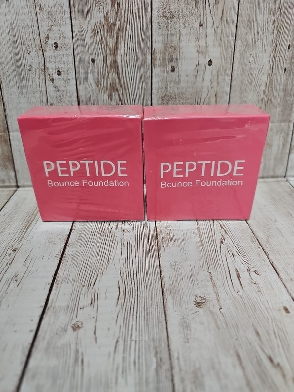 2 BRAND NEW PEPTIDE BOUNCE FOUNDATION BALM #02 SEALED 20G FLAWLESS MAKEUP COVER