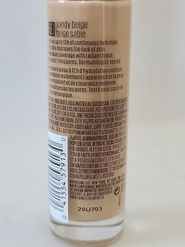 Maybelline Dream RADIANT LIQUID Foundation BROKEN SEAL # 60 SANDY BEIGE gallery