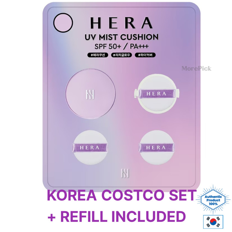 HERA UV Mist Cushion 15g + Refill 15g Korean Cushion Foundation SPF50+