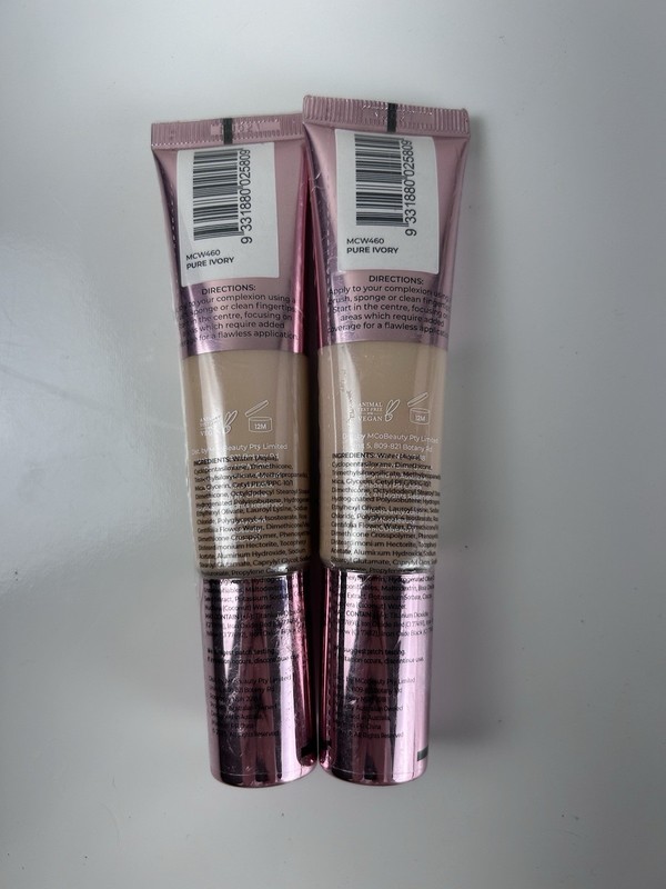 2-PACK MCoBeauty Miracle Flawless Skin Foundation Pure Ivory MCW460 gallery