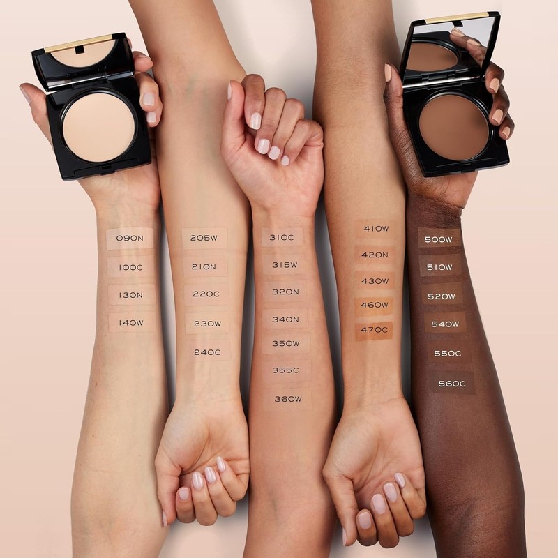 Luxury Dual Finish Powder Foundation - Natural Sheer-to-Full Coverage, 205 Warm gallery