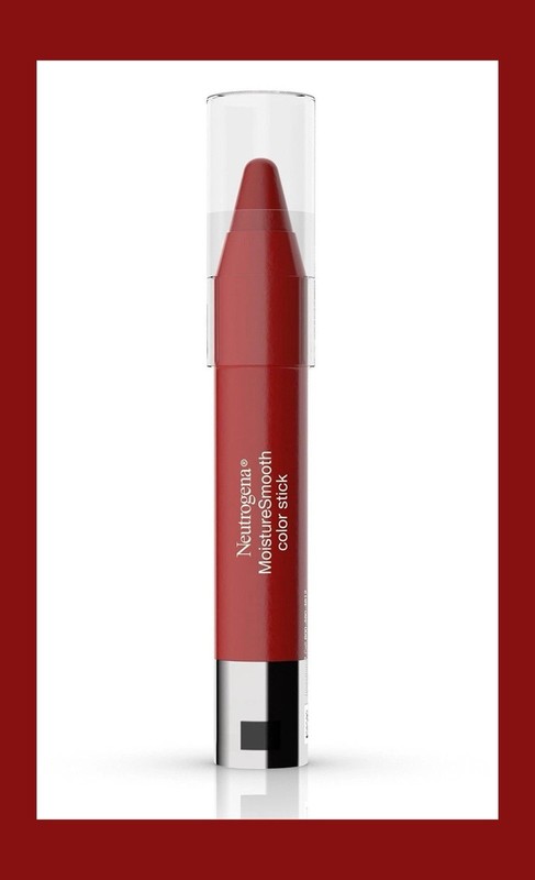 Neutrogena MoistureSmooth Color Stick Lipstick, 160 Classic Red,.011 oz..
