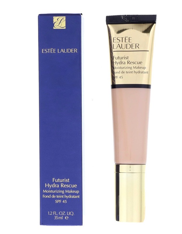 Estee Lauder Futurist Hydra Rescue, 3W2 Cashew, SPF 45 1.2 Oz, New In Box