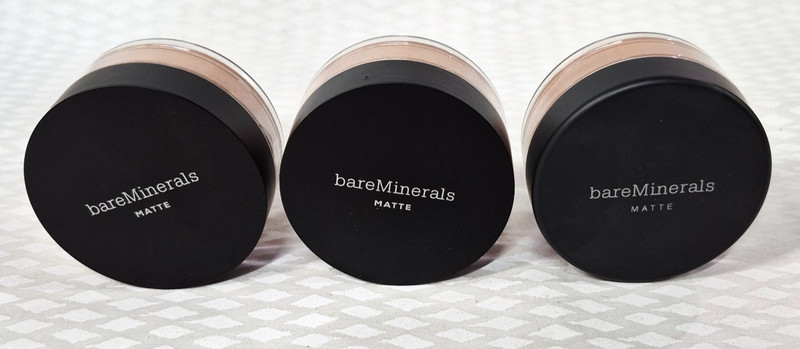 LOT/3 Bare Escentuals bareMinerals MATTE SPF15 Foundation GOLDEN DARK 25 0.21oz