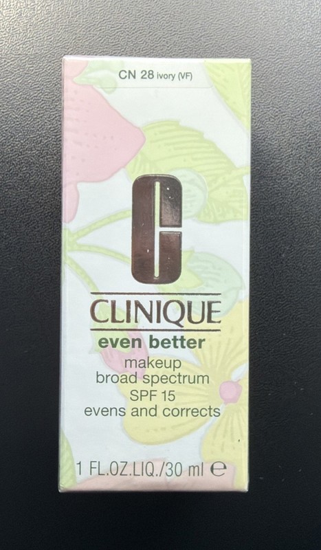 Clinique Even Better Makeup Broad Spectrum SPF 15 – CN 28 Ivory – 1 oz/30 ml-NIB
