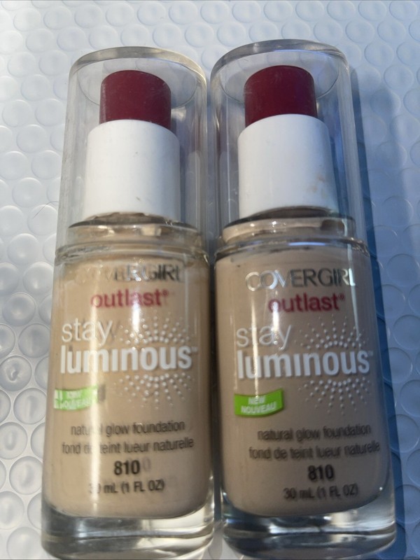 Lot of 2 COVERGIRL Stay Luminous Foundation – 810 Classic Ivory