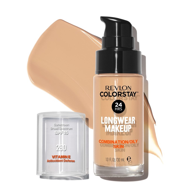 Revlon ColorStay Liquid Makeup 1 Oz Natural Ochre Oil Free Long Lasting Found…