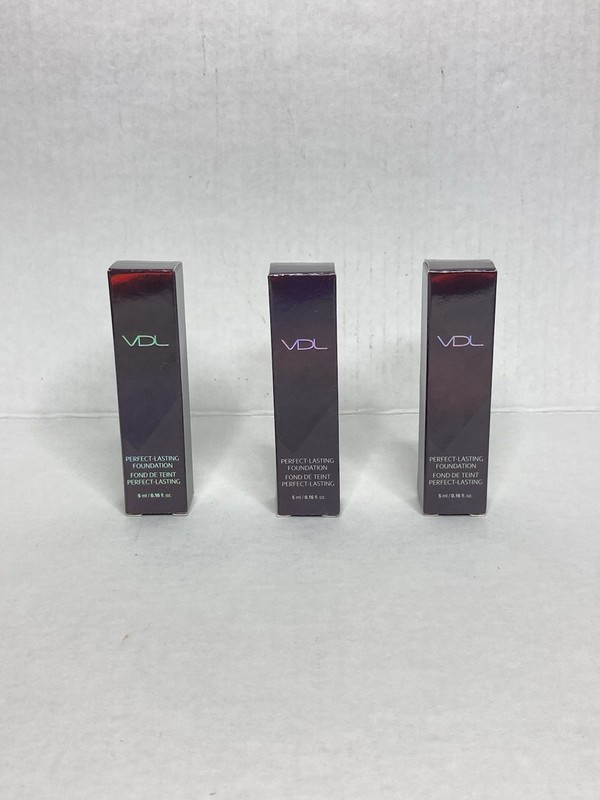 VDL Perfect Lasting Foundation Color A03 5ml/ .16 Fl Oz LOT OF 3