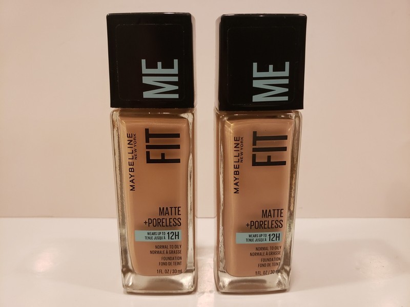 Maybelline~Lot of 2~Fit Me Matte+Poreless Liquid Foundation w/ Clay~#115 Ivory