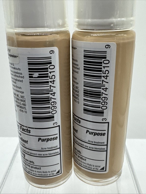(2) Almay 510 Natural Ochre Clear Complexion Blemish Foundation COMBINESHIP gallery