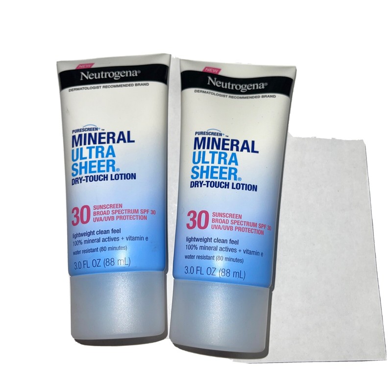 2-Neutrogena Mineral UltraSheer Dry-Touch SPF30 Sunscreen Lotion EXP-07/2024