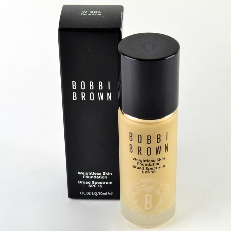 Bobbi Brown Weightless Skin Foundation SPF15 W-036 WARM SAND – Size 1 Oz. / 30mL