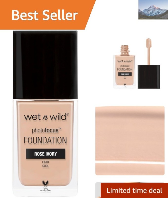 High-Performance Matte Liquid Foundation in Rose Ivory – Paraben Free &