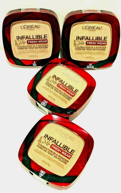 LOREAL INFALLIBLE 24H FRESH WEAR FOUNDATION IN A POWDER 19 COLORS TO CHOOSE